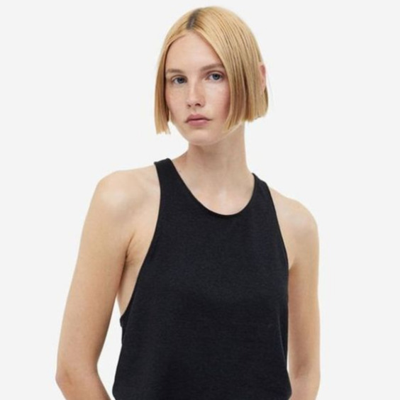 Linen-blend Tank Top